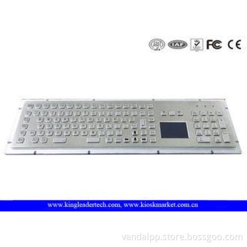 IP65 Rugged Kiosk Metal Industrial Keyboard With Touchpad F